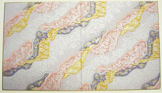 二つ折り色紙"ロウケツ桜"