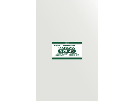 ヘイコー クリスタルパック 280×450mm S28-45 #6748600 1ケース（100枚×10袋・計1000枚）