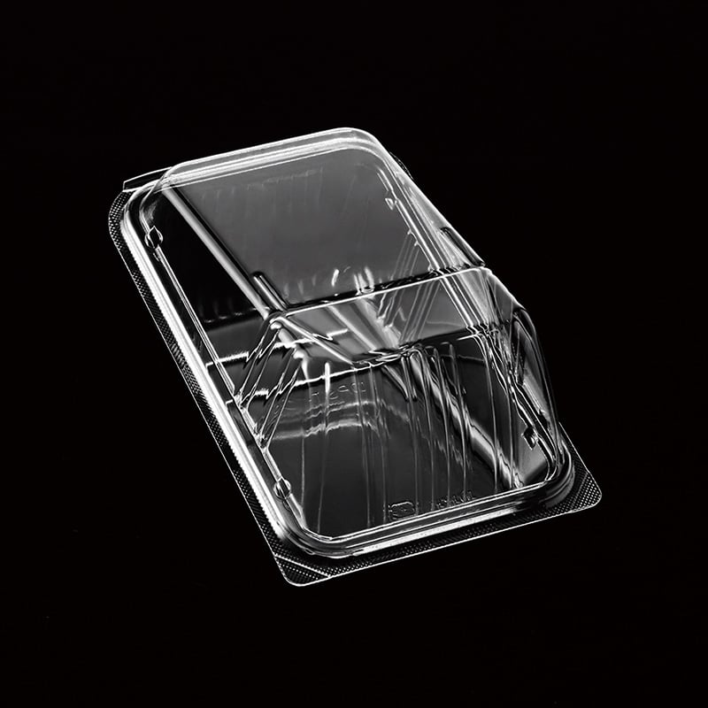 デンカポリマー 食品容器 フードパック(嵌合タイプ) サンドイッチ用 OPST-100 50枚/袋