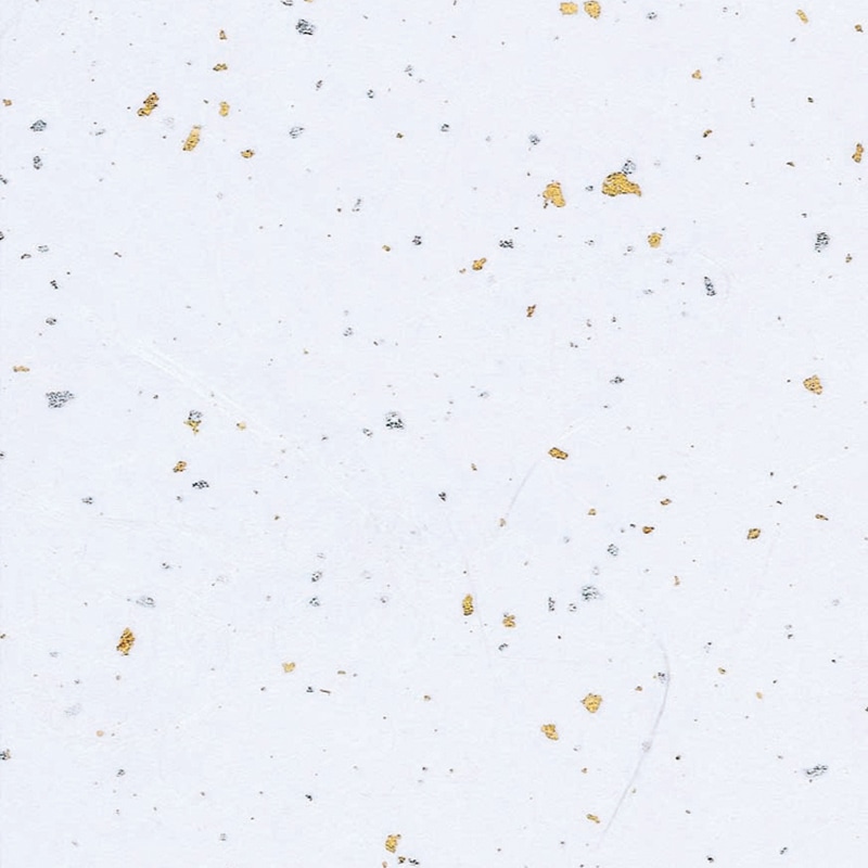 HEIKO 和紙 雲龍紙金銀振 白 50枚/袋×5袋(合計250枚/箱)